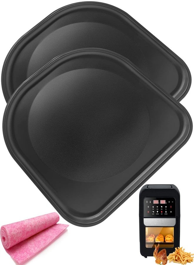 HQT Air Fryer Drip Pan for PowerXL Air Fryers, 2PCS Premium Air Fryer Drip Tray Replacement Parts for PowerXL Vortex 6QT 10QT Air Fryer Pro Plus, Nonstick, Dishwasher Safe - Image 1